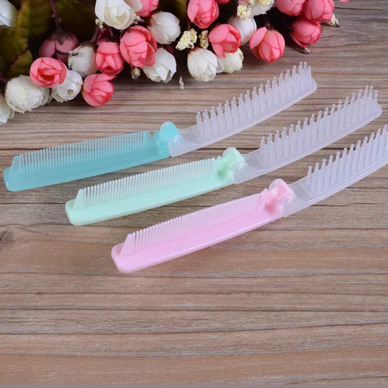 Foldable Gift Hair Comb /Plastic Comb Travel Hotel Comb Brush Manufacture Cheap Airlines Fly Comb