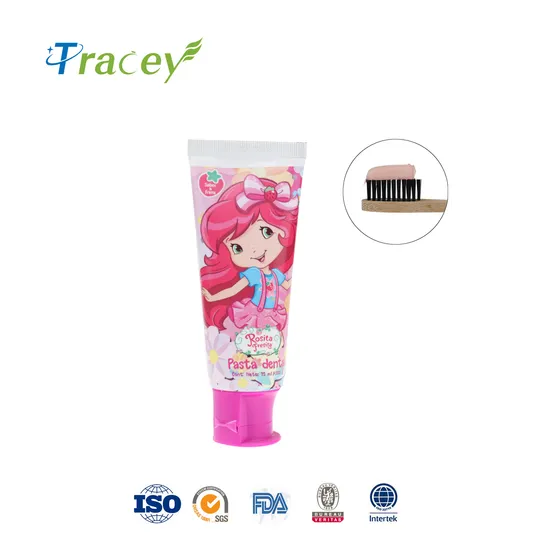 75g Eco Friendly Toothpaste Fruity Strawberry Stain Removal Toothpaste for Kids