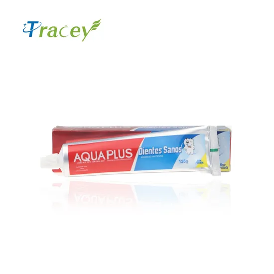 Aquaplus Toothpaste 135gr Private Label Toothpaste Brand Toothpaste Professional Manufacture with GMPC
