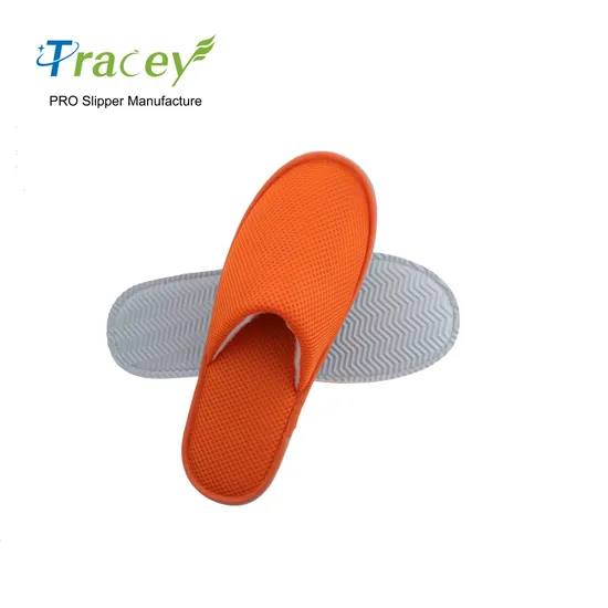 Five Star Non-Slip Washable Disposable Indoor Personalized White Customised Waffle Weave Slippers Hotel