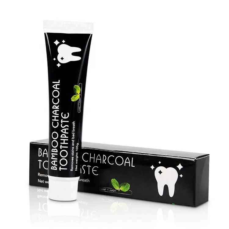 Cutesmile Mint Flavor Fluoride-Free Activated Charcoal Organic Coconut Oil Teeth Black Toothpaste