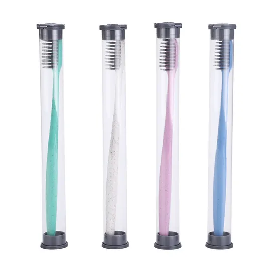 Eco Friendly Hotel Tooth Brush Wheat Straw Handle Material Disposable Toothbrush