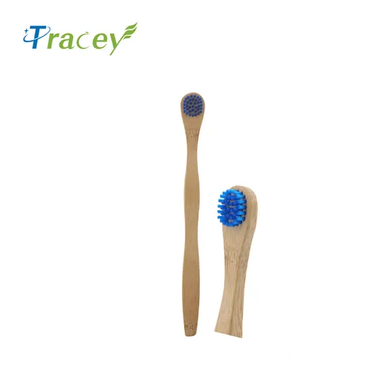 Eco-Friendly Bamboo Wooden Toothbrush Tongue Cleaner Wide Round Head Bamboo Brush Factory