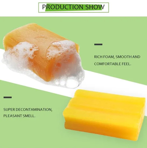 OEM Wholesale Washing Laundry Soap Detergent Soap Bar, Bar Soap Individually Wrapped 150g Lemon Scent Yellow Laundry Room Jabon 72 PCS/CTN