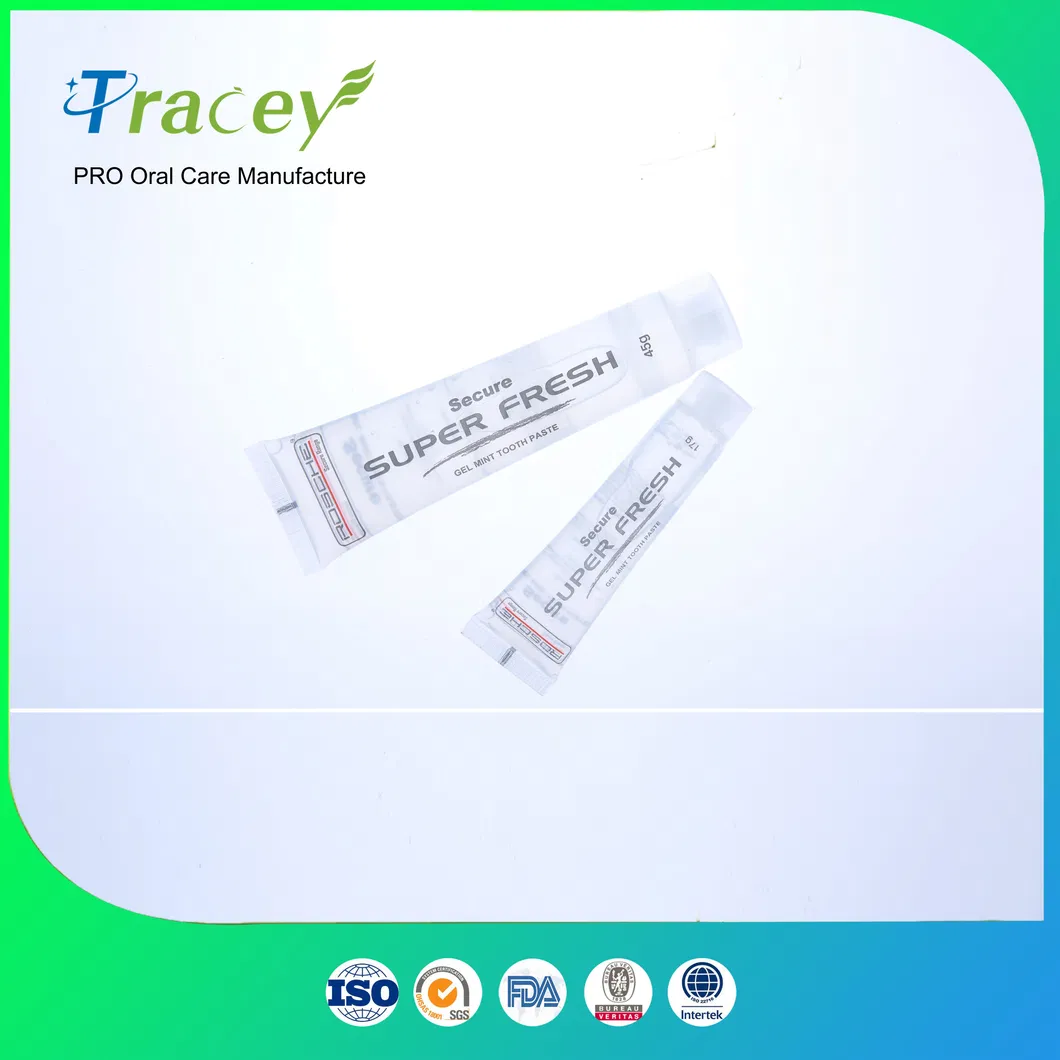 Freshmint Toothgel Jail Clear Gel Toothpaste FDA Fluoride Toothpaste 1.5oz 0.85oz Toothpaste Factory