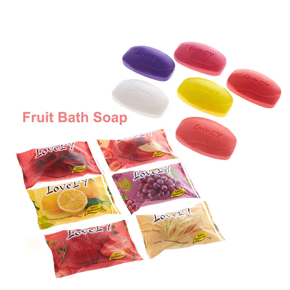 70-80gr Fruity Soap Jabon Savon OEM/ODM Beauty Bath Toliet Body Bar Solid Soaps Manufature
