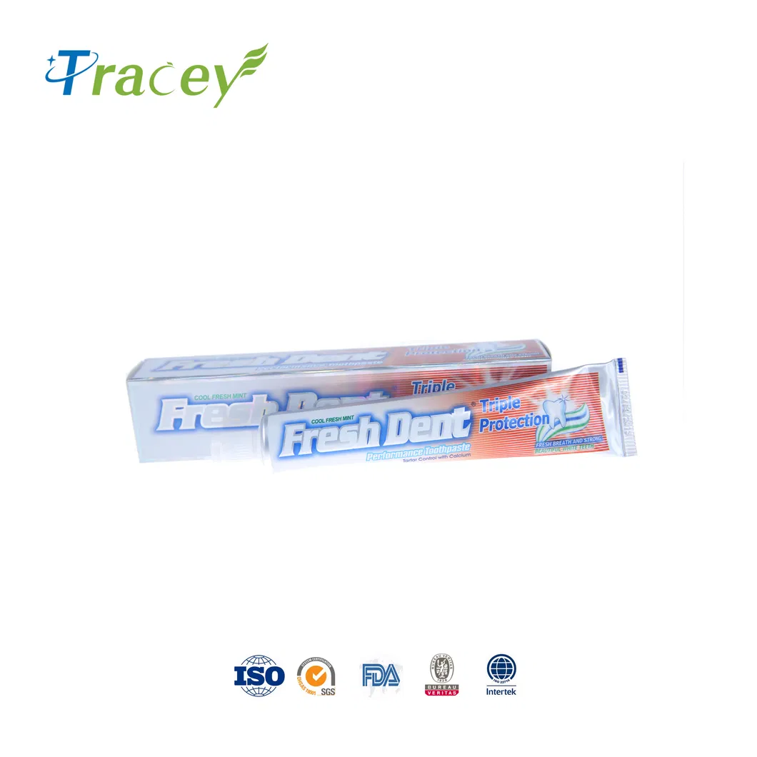 Freshdent Toothpaste Manufacture Sensitive /Whitening /Herbal /Triple Action Fluorifr Crystle Gel Dentifrice Toothpaste