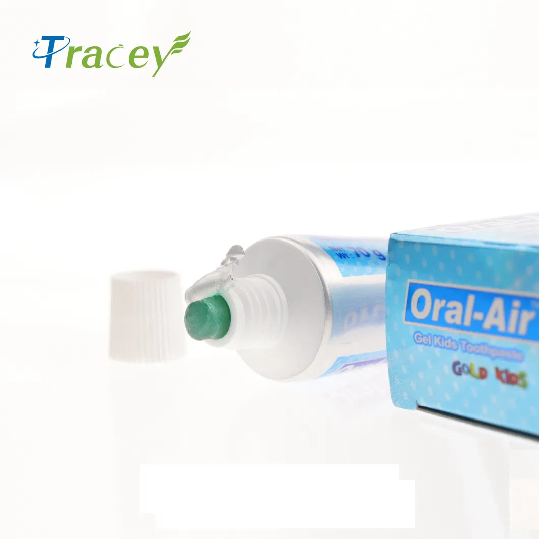 Blue Gel Toothpaste 70gr Kids Baby Children Dentifrice Bubble Gum Flavour OEM Toothpaste Manufacture
