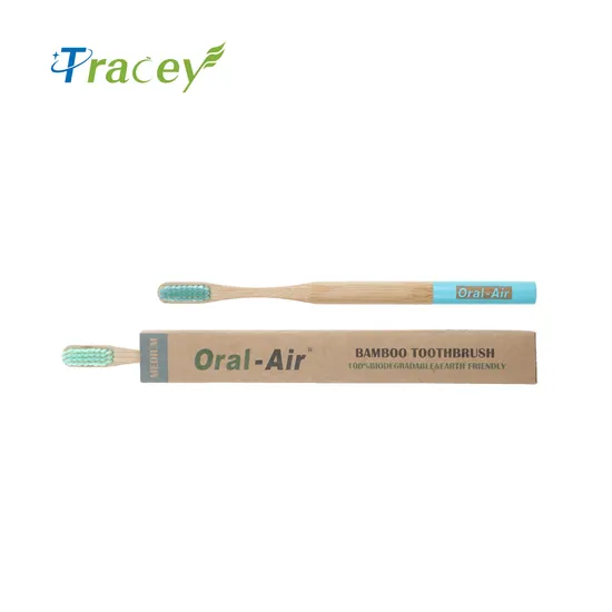 Eco Biodegradable Box Pack Bamboo Toothbrush with Laser Logo Professional Natural Bamboo Wooden Toothbrush Factory