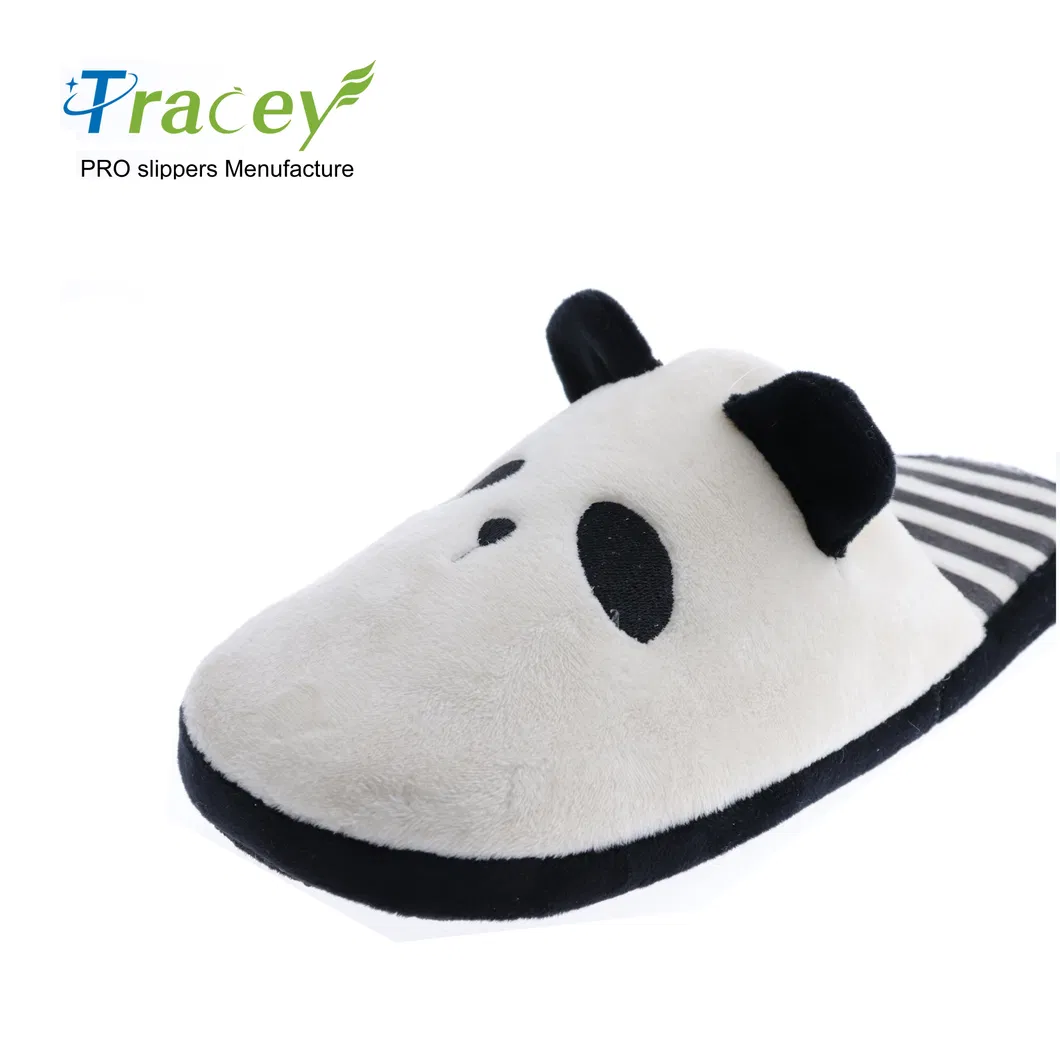 Wholesale Hotel SPA Plush Slippers White Coral Fleece Children Kids Hotel Slippers