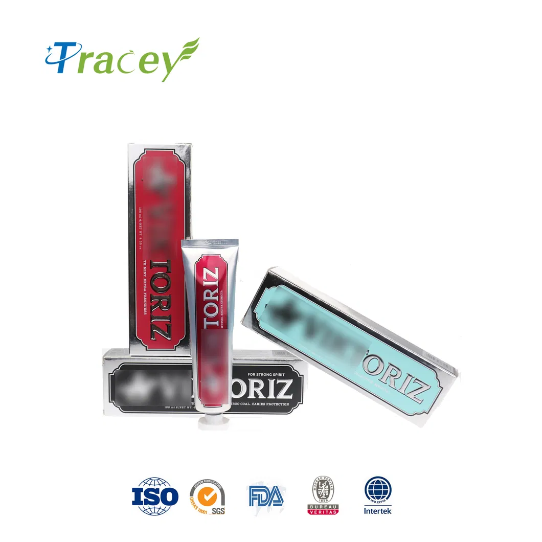 Customized High Quality 100g-150g Bamboo Charcoal Black Toothpaste Stains Breath Toothpaste