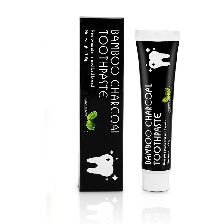 Cutesmile Mint Flavor Fluoride-Free Activated Charcoal Organic Coconut Oil Teeth Black Toothpaste