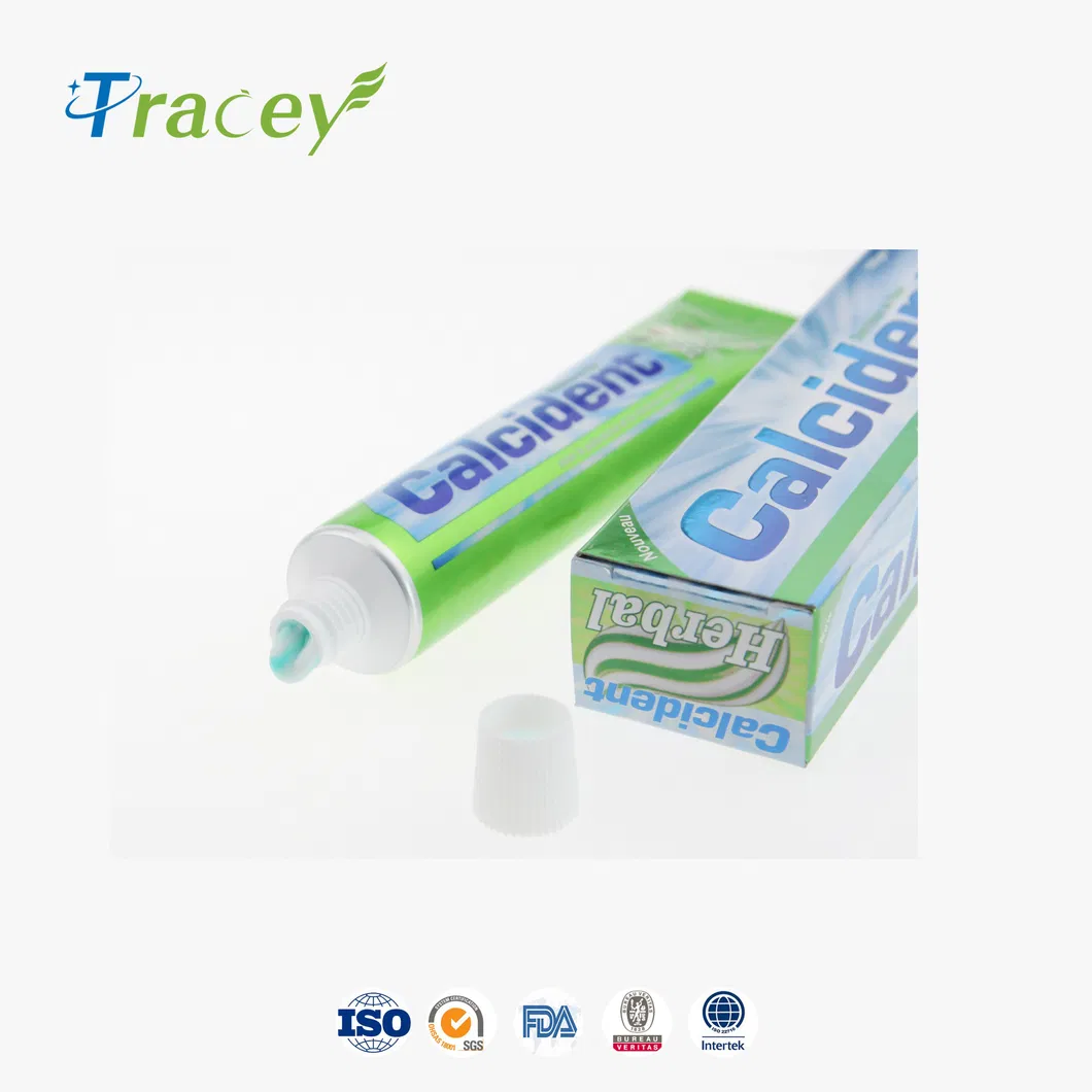 Green Gel Color Triple Color Toothpaste Herbal Green Mint Pasta Dental Dentifrice Factory