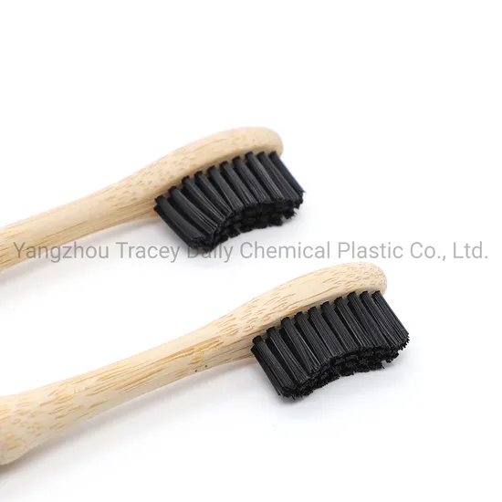 Natural Bamboo Toothbrush with Bamboo Wooden Case 100% Biodegradable Charcoal Tooth Brush for Kids and Adults BPA Free