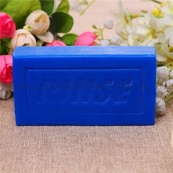 150g 200g Blue Color with Lemon Scent Natural Plant Vegetable Base Organic Laundry Soap, Cheap Bar Soap Detergent Washing Cloth Soap Factory