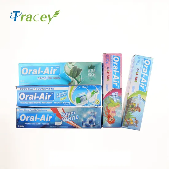 New Oral-Air Brand Toothpaste Triple Action Double/3 Color OEM/ODM Cheap Toothpaste Dentifrice Factory