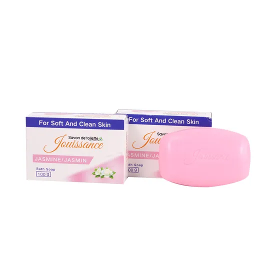 100gr Box Pack Soap Bar Jasmine Bath Toliet Soap Savon Clean Skin Pink Color