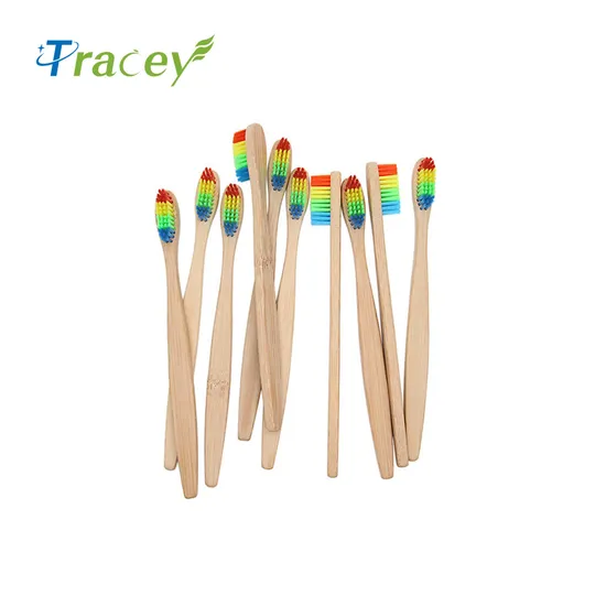 2022 Fashion Custom Disposable Bamboo Toothbrush Bamboo Toothbrush Charcoal Bristles Bamboo Toothbrush