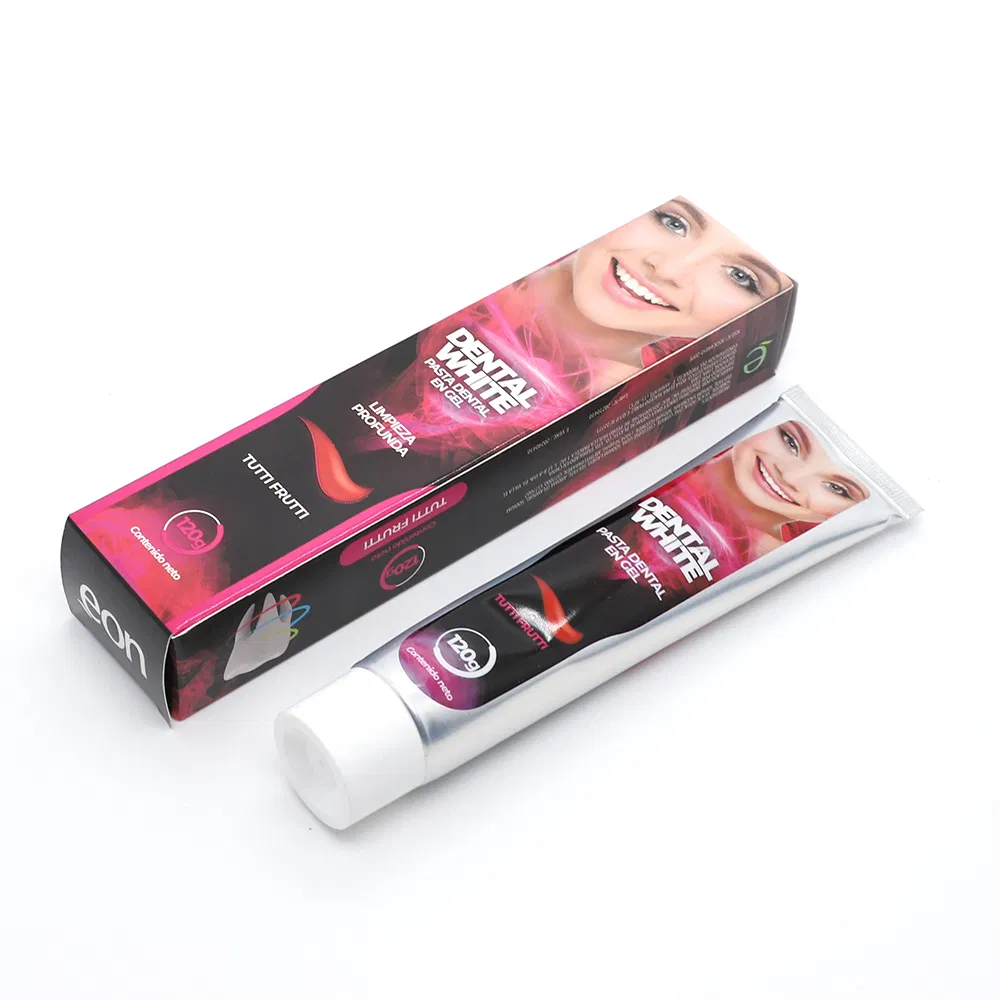 120g Dental White Pasta Dental En Gel Toothpaste with Menthol Blue Tutti Frutti Flavour