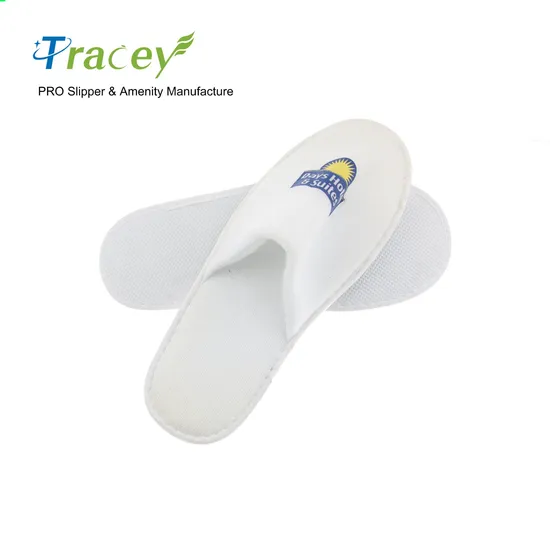 Wholesale Custom Cheap White Waffle Disposable EVA SPA Hotel Slippers