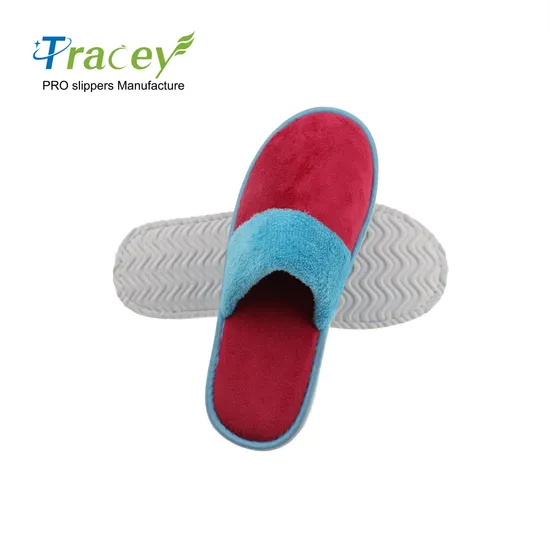 Customized Anti-Slip 100% Cotton White Hotel Disposable Slippers SPA Guests Slipper for Men