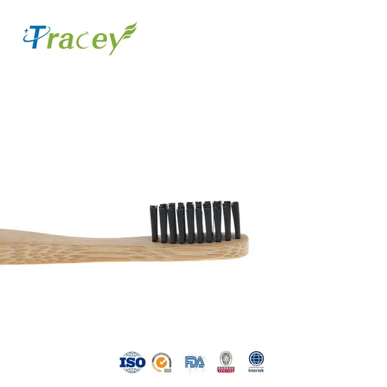 Seller Free Sample Biodegradable Reusable Sustainable Bamboo Toothbrush with Laser Engraved Logo