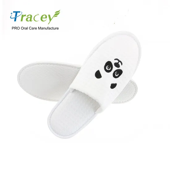 Wholesale Hotel Slippers with Logo Customized Disposable Slippers for Men Women SPA Hotel Towel Slipper Guest Degradable