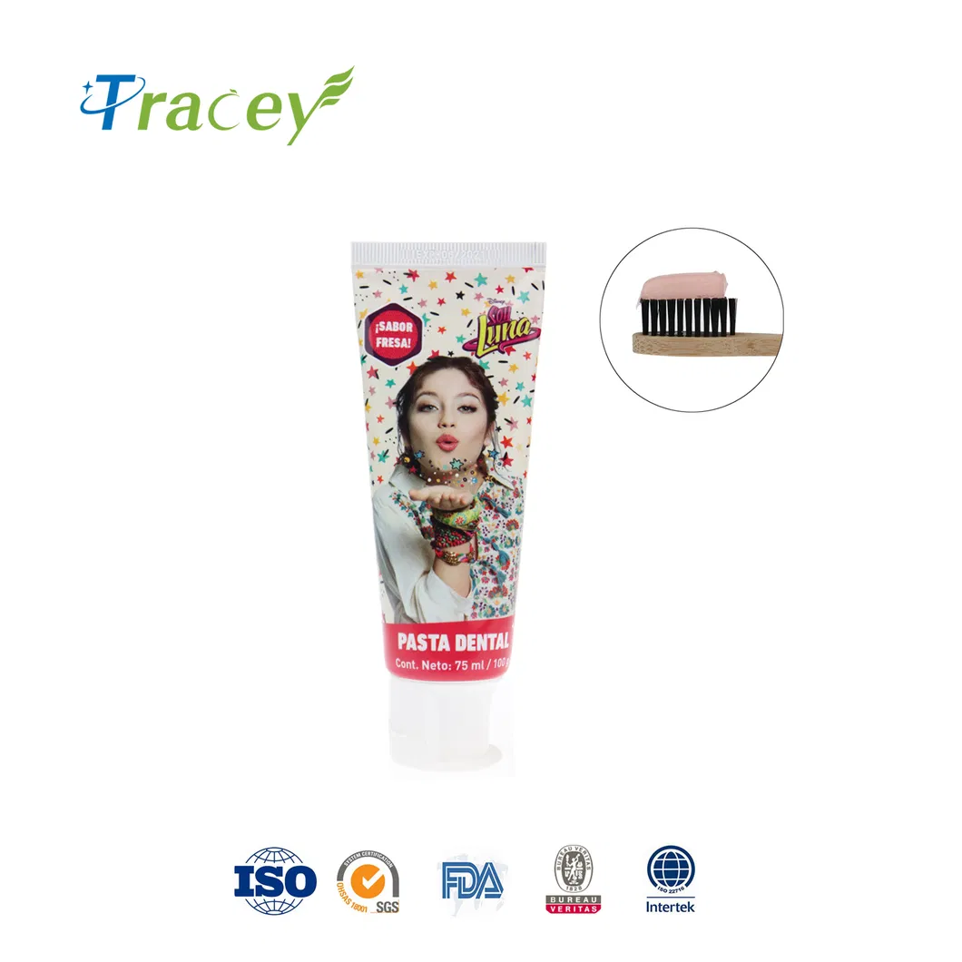 75g Eco Friendly Toothpaste Fruity Strawberry Stain Removal Toothpaste for Kids