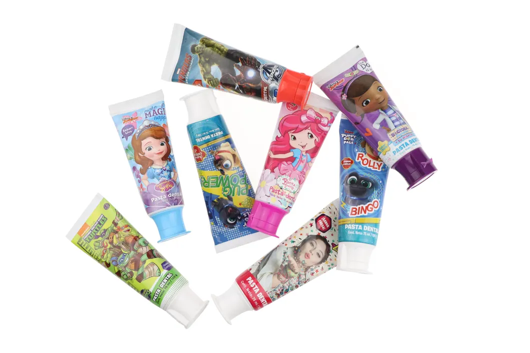 Korean Style Cartoon Bubble Gum Gel Pasta Dental Kids Toothpaste for Children Brushing