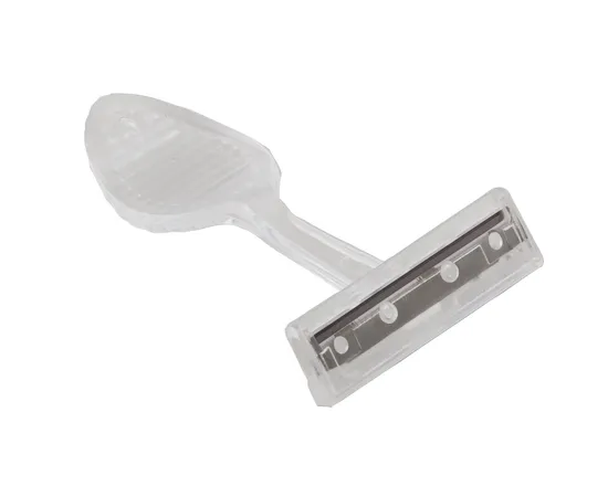 Clear High Security Thumbprint Razor JAIL RAZOR Anti-shank Razor