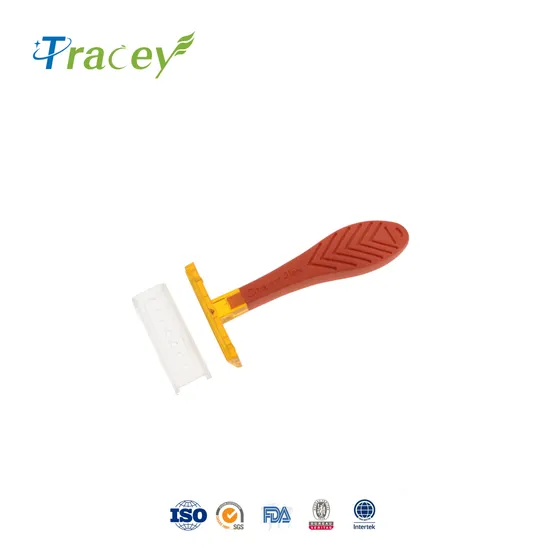 Clear Thumbprint Razor / Singel Blade Max Security Shave Razor /Jail Prison Orange Clear Razor
