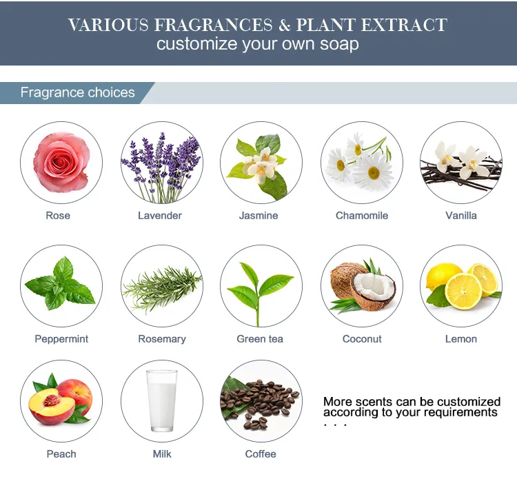 New Arrival High Quality Organic Whitening Flower Fragrance Womens Bath Soap