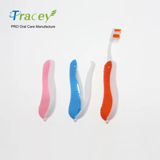 Hippocampi Shape Toothbrush Fold Toothbrush Colorful Disposable Travel Hotel Toothbrush Dental Kit
