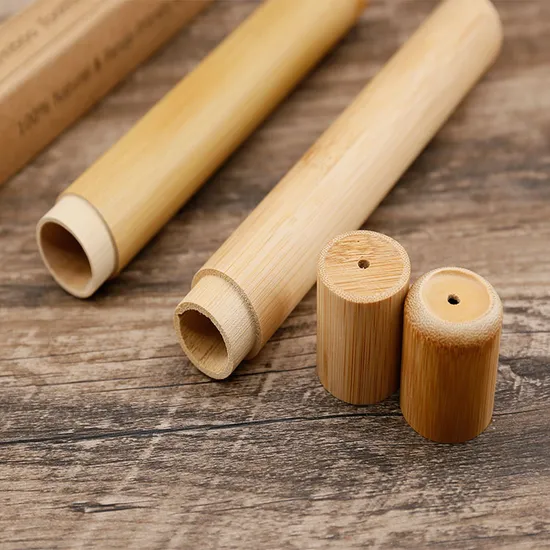 Bamboo Toothbrush Case Eco Friendly 100% Biodegradable Bamboo Travel Case Wooden Toothbrush Case Travel Pack