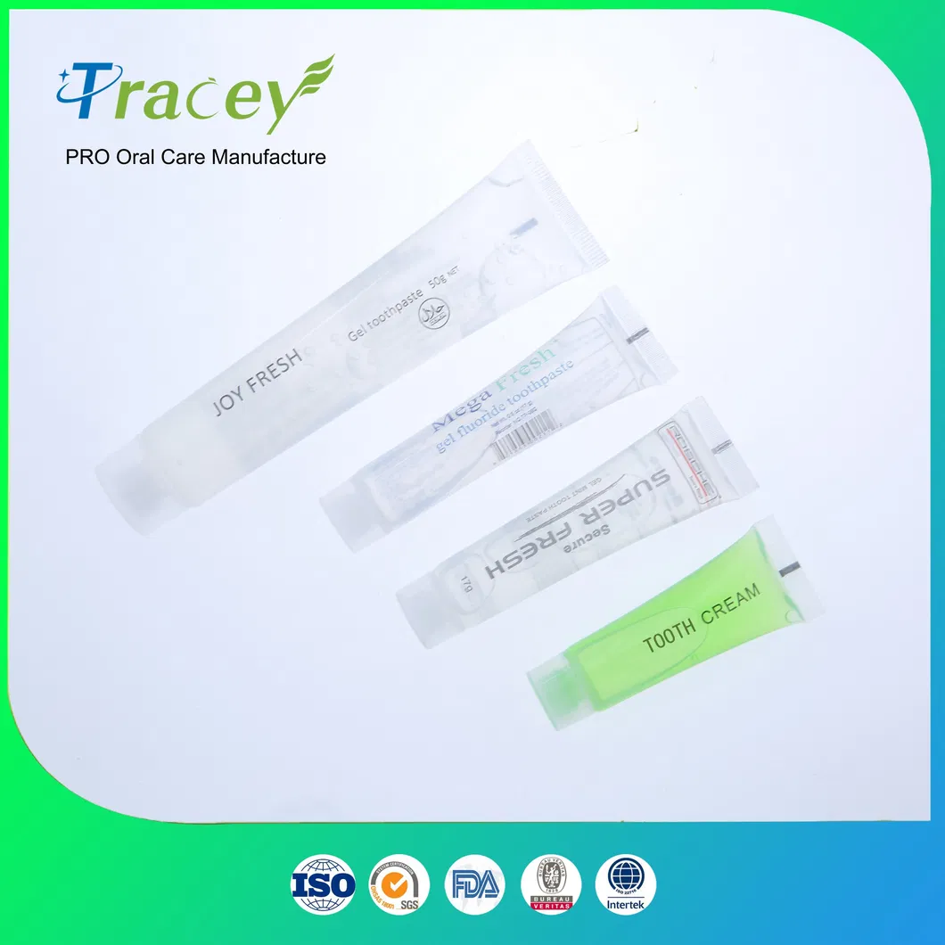 Freshmint Toothgel Jail Clear Gel Toothpaste FDA Fluoride Toothpaste 1.5oz 0.85oz Toothpaste Factory