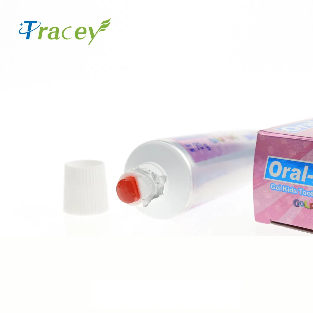 Oral-Air 70gr Kids Child Baby Gel Toothpaste Dentifrice Strawberry Bubble Gum Fruit Flavour Toothpaste Manufacture