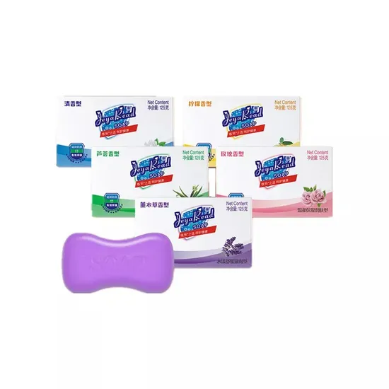 125gr Box Pack High Quality Nourishing Moisture Soap Jabon Savon 5 Flavour Lemon/Rose/Lavender/Gardenia Flower Flavour Bath Toliet Body Facial Soap Factory