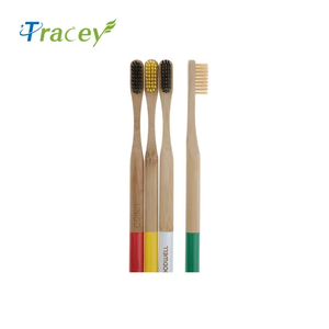 Eco Toothbrush Charcoal Bristle Organic Toothbrush Custom Engrave Logo Bamboo Toothbrush