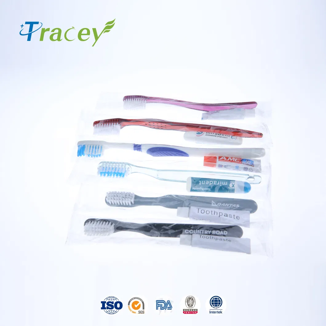 Hippocampi Shape Teethbrushes Foldable Travel Airlines Toothbrush Disposable Travel Hotel Toothbrush Dental Kit