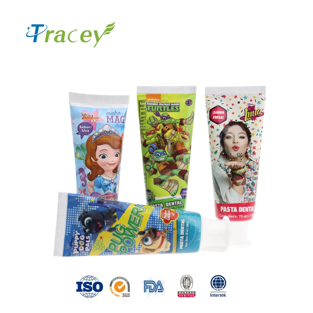 Professional Supplier OEM 100g Bubble Gum Flavor Kids Tooth Paste Anti-Cavity Fluoride Gel Children Toothpaste