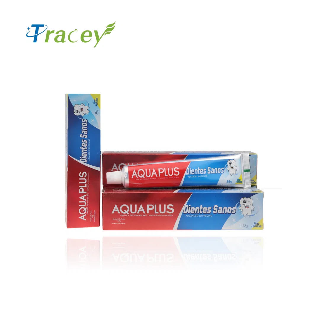 Aquaplus Toothpaste 135gr Private Label Toothpaste Brand Toothpaste Professional Manufacture with GMPC