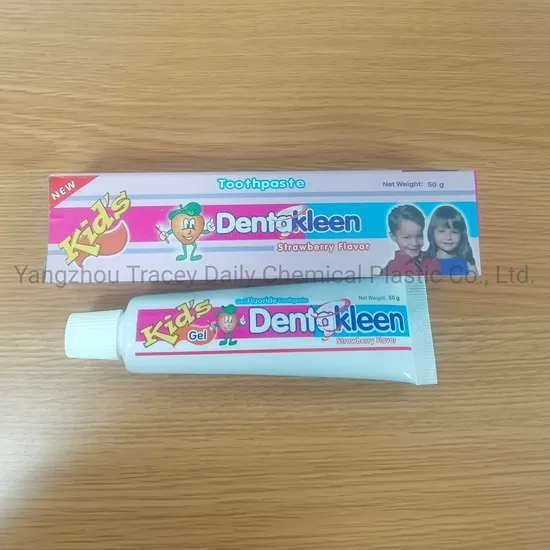 50gr Kids Dentakleen Children Toothpaste Customized Strawberry Toothpaste with Free Toothbrush Manufacture