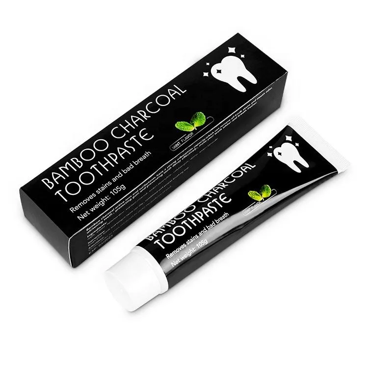 Cutesmile Mint Flavor Fluoride-Free Activated Charcoal Organic Coconut Oil Teeth Black Toothpaste