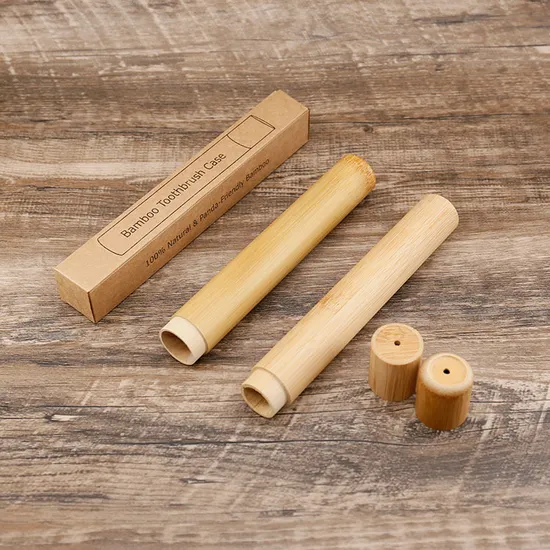 Bamboo Toothbrush Cases Eco Friendly 100% Biodegradable Bamboo Travel Case Manufacture