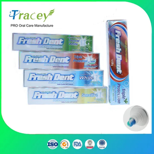 Triple Action /Triple Protection /3 Color Double Color Mint Customized Toothpaste Dentifrice