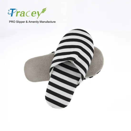OEM Custom Logo Personalized Wholesale Luxury Cheap White Washable Hotel Room SPA Guest Disposable Cotton Terry Slippers