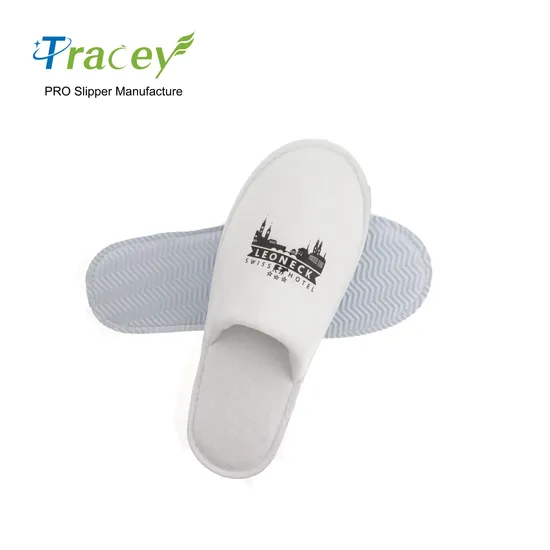 SPA Hospital Hotel Amenities Embroidered Non-Slip Disposable Slipper