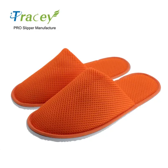 Five Star Non-Slip Washable Disposable Indoor Personalized White Customised Waffle Weave Slippers Hotel