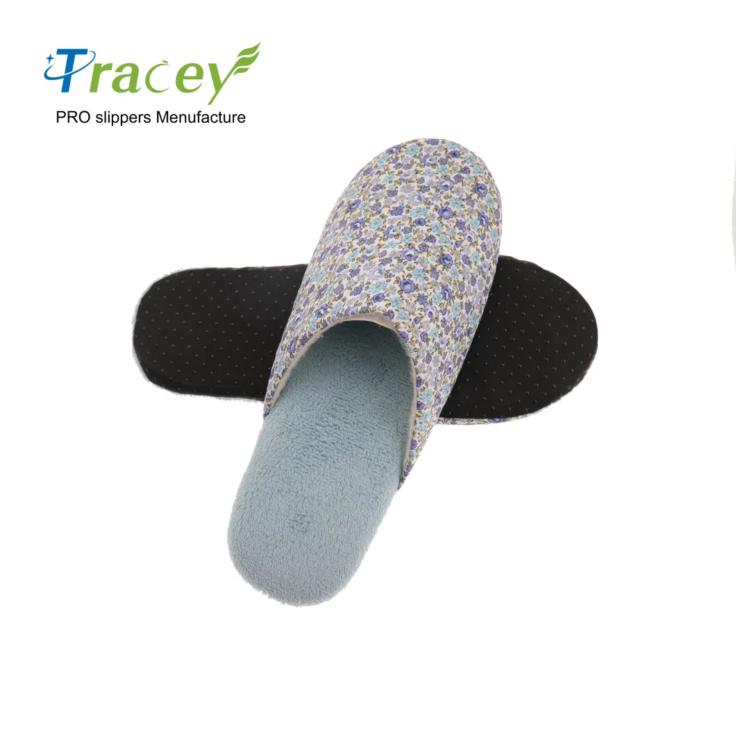 Custom Logo Five-Star Household Coral Fleece Slippers Disposable Slippers Hotel Slippers