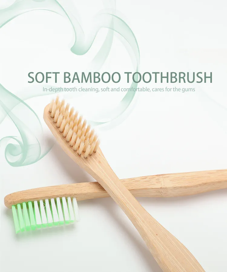 100 % Healthy Eco Organic Charcoal Bamboo Toothbrush with BPA Free Bristle